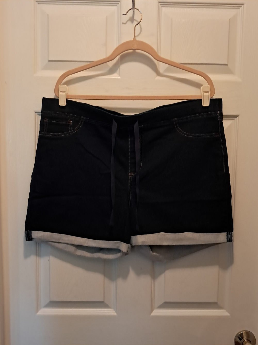 lei Dark Blue Denim Like Women's Shorts Size 2X